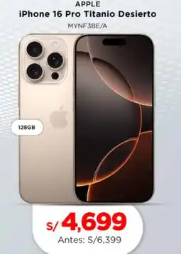 La Curacao Apple iphone 16 pro titanio desierto oferta