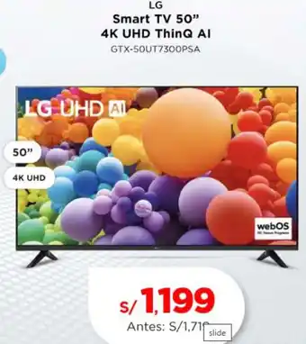 La Curacao Lg smart tv 50" oferta