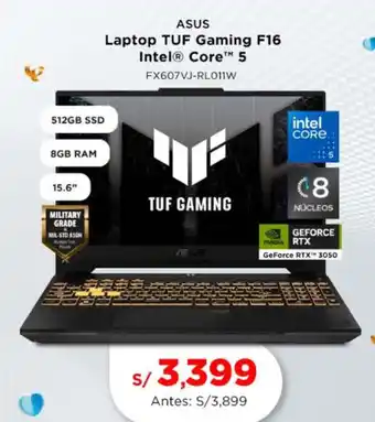 La Curacao Asus laptop tuf gaming f16 intel core 5 oferta