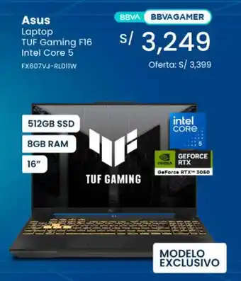 La Curacao Asus laptop tuf gaming f16 oferta