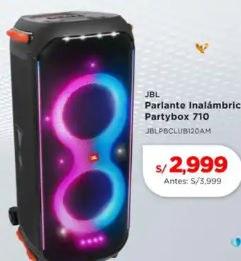 La Curacao Jbl parlante inalámbric partybox 710 oferta