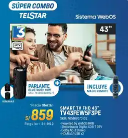 El Gallo Más Gallo Smart tv fhd 43" oferta