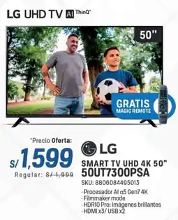 El Gallo Más Gallo Lg smart tv uhd 4k 50" oferta