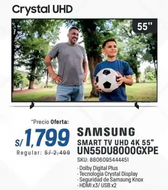 El Gallo Más Gallo Samsung smart tv uhd 4k 55" oferta