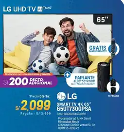 El Gallo Más Gallo Lg smart tv 4k 65" oferta