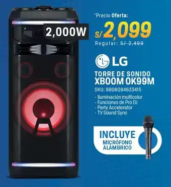 El Gallo Más Gallo Lg torre de sonido oferta