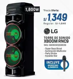 El Gallo Más Gallo Lg torre de sonido xboom rnc9 oferta