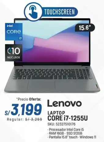 El Gallo Más Gallo Lenovo laptop core i7-1255u oferta