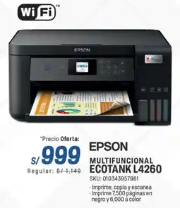 El Gallo Más Gallo Epson multifuncional ecotank L4260 oferta