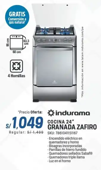 El Gallo Más Gallo Indurama cocina 24" oferta