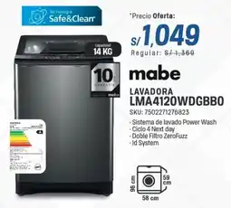 El Gallo Más Gallo Mabe lavadora LMA4120WDGBBO oferta