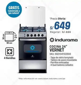 El Gallo Más Gallo Indurama cocina 24" vernet oferta