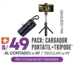 El Gallo Más Gallo Cargador portatil + trípode oferta