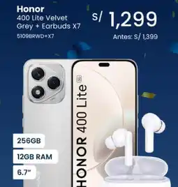 Tiendas EFE Honor 400 lite velvet grey oferta