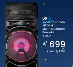 Tiendas EFE LG Torre de sonido XBOOM oferta