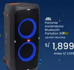 Tiendas EFE Jbl parlante inalámbrico bluetooth partybox 310 oferta