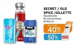 Mifarma Secret / old spice/gillette desodorante oferta