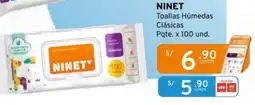 Mifarma Ninet toallas húmedas clásicas oferta