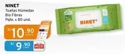 Mifarma Ninet toallas húmedas bio fibras oferta