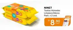 Mifarma Ninet toallas húmedas limpieza básica oferta