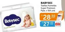 Mifarma Babysec toallas humedas super premium oferta