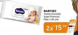 Mifarma Babysec toallas humedas super premium oferta