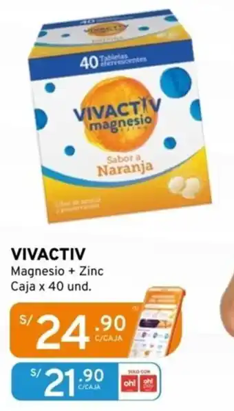 Mifarma Vivactiv magnesio + zinc oferta