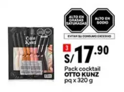 Plaza Vea OTTO KUNZ Pack cocktail oferta
