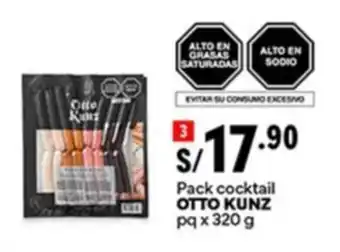 Plaza Vea OTTO KUNZ Pack cocktail oferta
