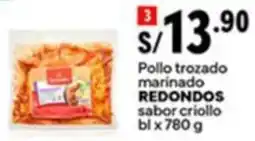 Plaza Vea REDONDOS Pollo trozado marinado oferta