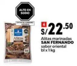 Plaza Vea SAN FERNANDO Alitas marinadas oferta