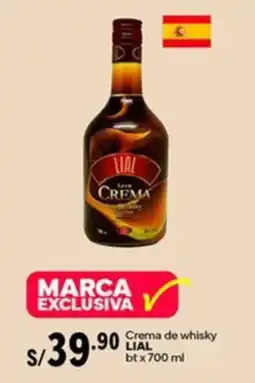 Plaza Vea LIAL Crema de whisky oferta