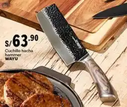 Plaza Vea WAYU Cuchillo Hacha hammer oferta