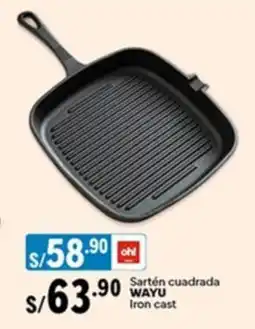 Plaza Vea WAYU Sartén cuadrada oferta