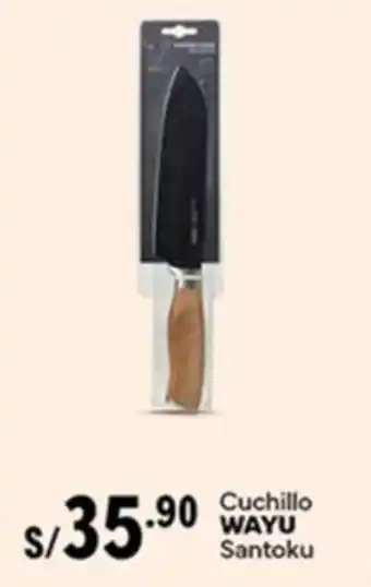 Plaza Vea WAYU Santoku Cuchillo oferta