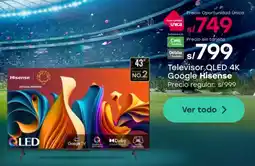 Tottus Hisense Televisor QLED 4K Google oferta