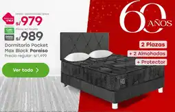 Tottus Paraiso Dormitorio Pocket Max Black oferta