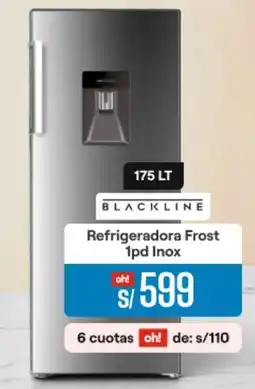 Promart BLACKLINE Refrigeradora Frost 1pd Inox oferta