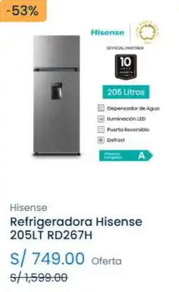 Tiendas EFE Hisense Refrigeradora oferta