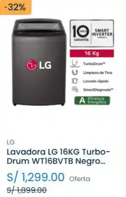 Tiendas EFE LG Lavadora 16KG Turbo- Drum oferta