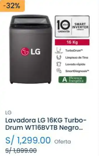 Tiendas EFE LG Lavadora 16KG Turbo- Drum oferta