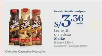 Makro Leche uht sin lactosa shake oferta