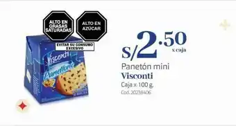 Makro Panetón mini visconti oferta