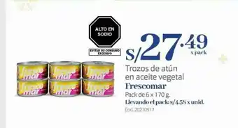 Makro Trozos de atún en aceite vegetal frescomar oferta