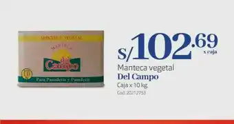 Makro Manteca vegetal del campo oferta