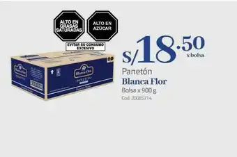 Makro Panetón blanca flor oferta