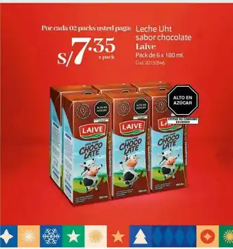 Makro Leche uht sabor chocolate laive oferta