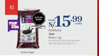 Makro Aceitunas aro oferta