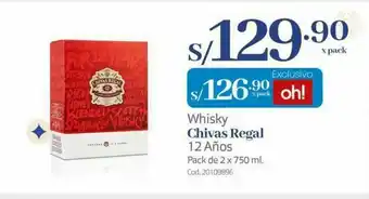 Makro Whisky chivas regal 12 años oferta