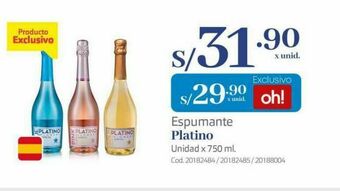 Makro Espumante platino oferta